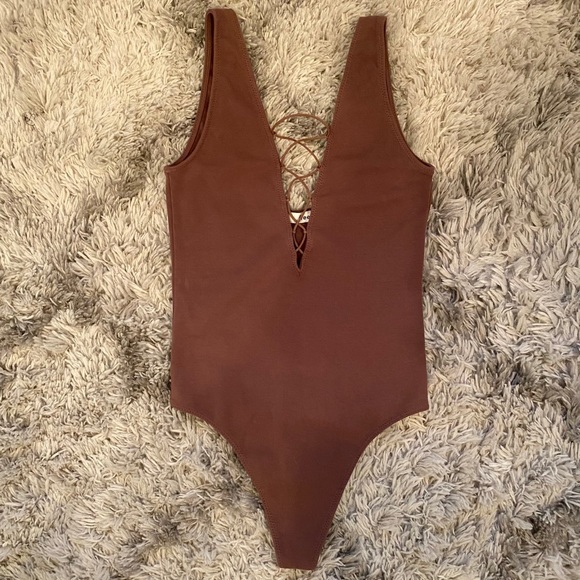 Wilfred Tops - Wilfred Brown Bodysuit